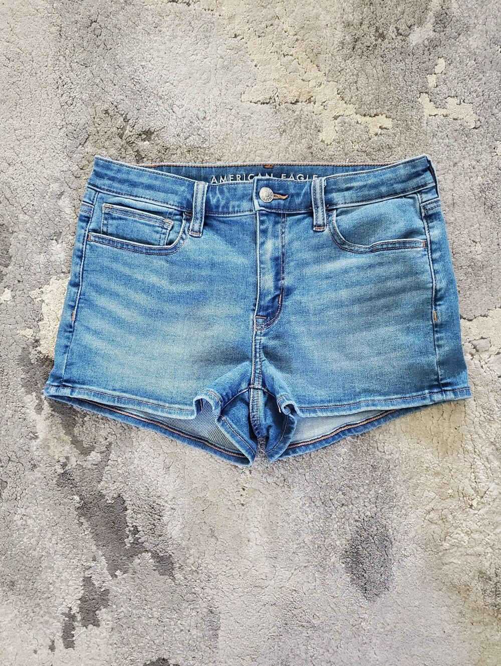 American Eagle Outfitters Hi-Rise Shortie Denim Shorts
